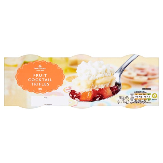 Morrisons Fruit Cocktail Trifles 3 x 135g