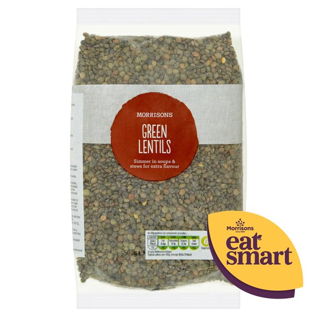 Morrisons Wholefoods Green Lentils 500g