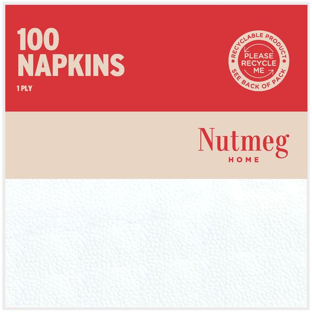 Morrisons Savers 1 Ply White Napkins 100 Pack 