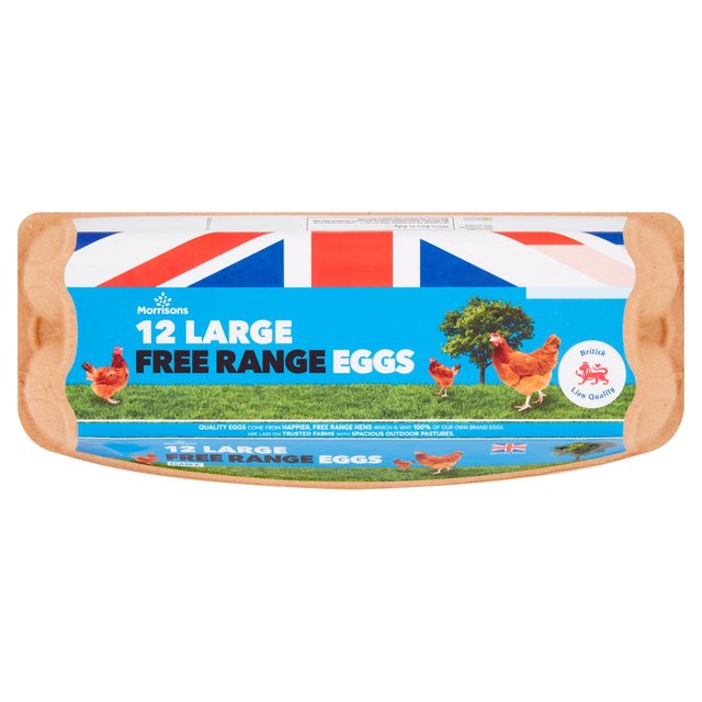 Morrisons Large Free Range Eggs 12 per pack