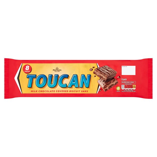 Morrisons Milk Chocolate Toucan Biscuits Multipack 8 Pack 200g