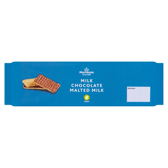 Morrisons Milk Chocolate Malted Milk Biscuits 250g