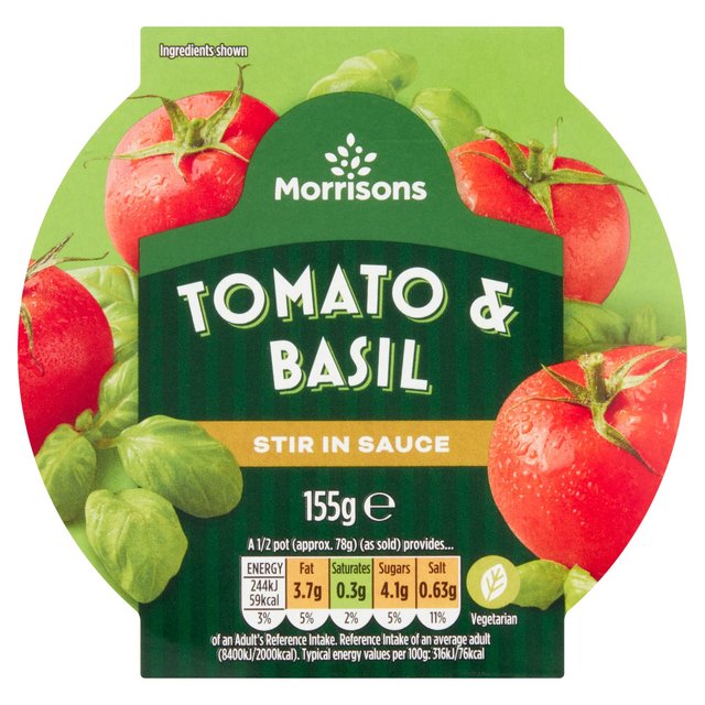 Morrisons Tomato & Basil Stir In Sauce  155g