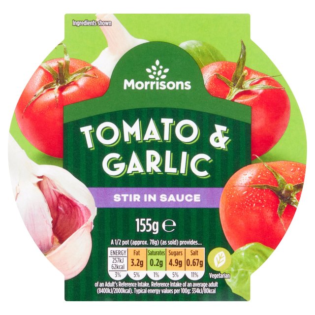 Morrisons Tomato & Garlic Stir In Sauce  155g