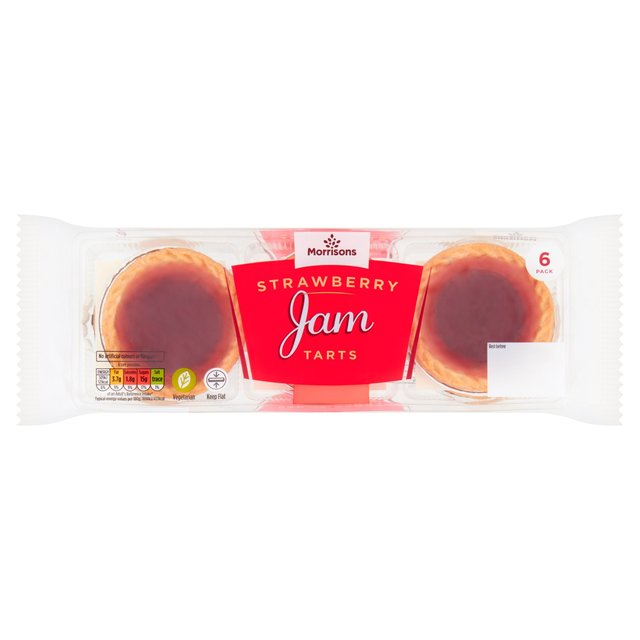 Morrisons Strawberry Tarts 6 per pack