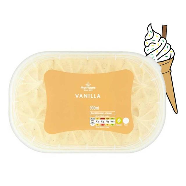 Morrisons Vanilla Ice Cream 900ml