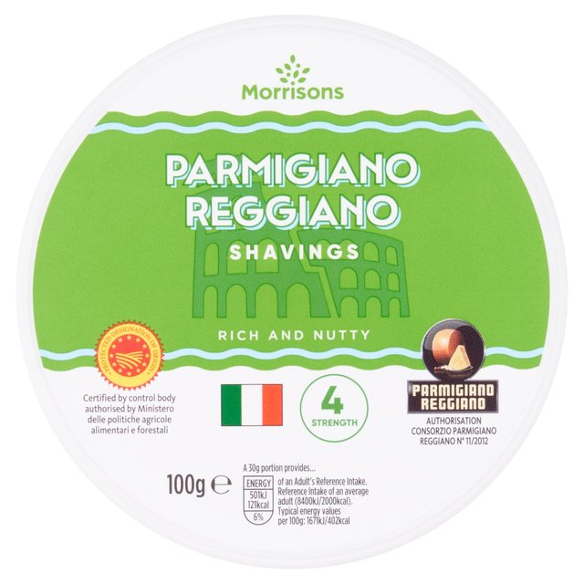 Morrisons Parmigiano Reggiano Shavings  100g