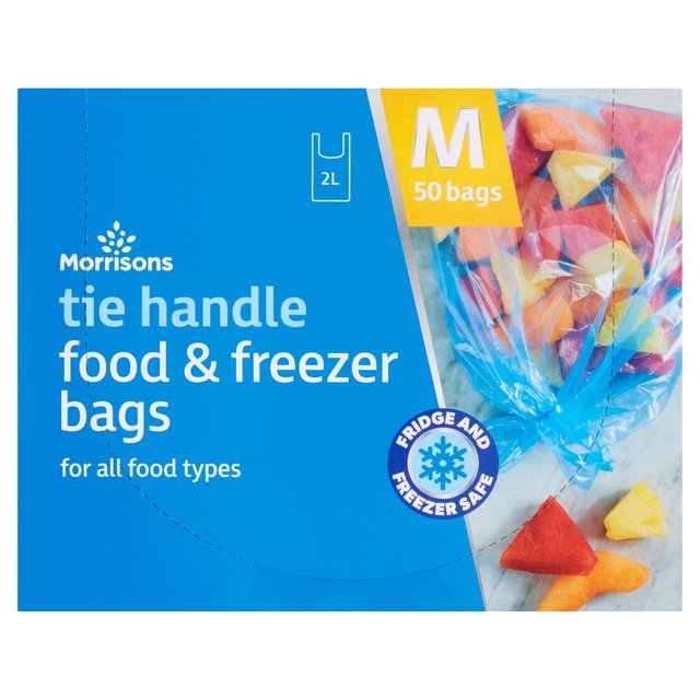 Morrisons Medium Tie Handle Food & Freezer Bags 50 Pack 50 per pack