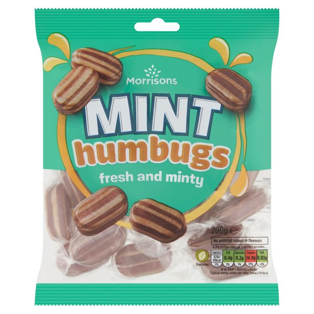 Morrisons Mint Humbugs      200g