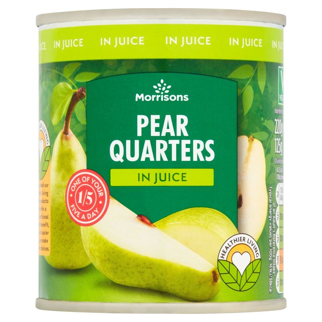 Morrisons Pear Quarters In Juice (220g) 125g