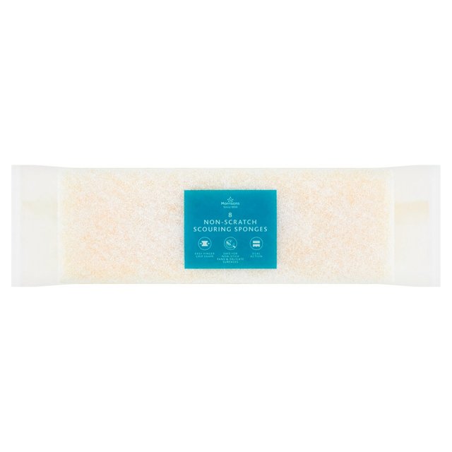 Morrisons Non Scratch Scouring Sponges  8 per pack