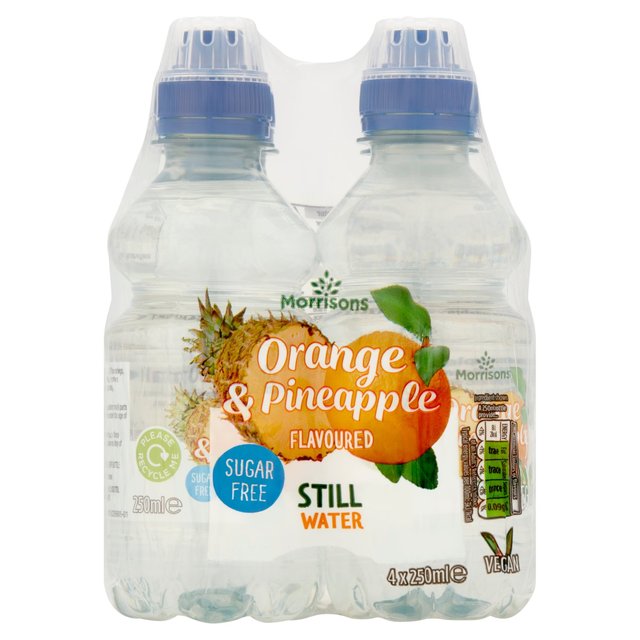 Morrisons Orange & Pineapple Water 4 x 250ml