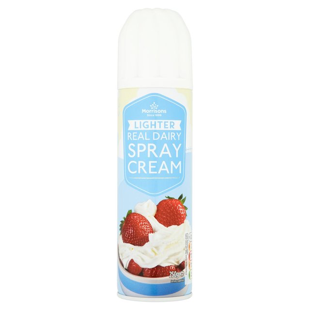 Morrisons Lighter Real Dairy Squirty Cream 250g