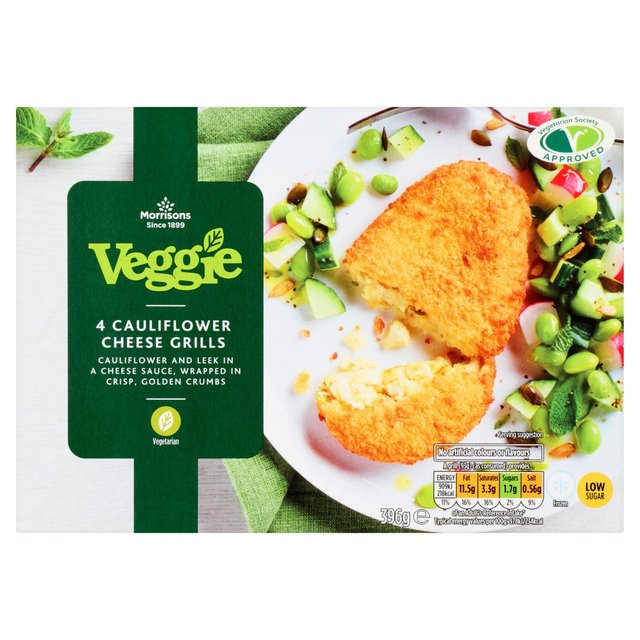 Morrisons 4 Cauliflower Cheese Grills 396g