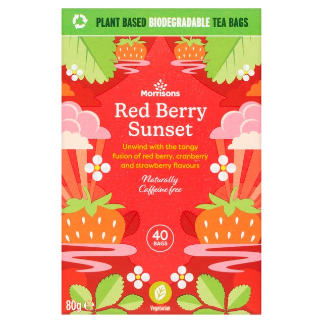 Morrisons Red Berry Blush Tea 40 Per Pack 80g