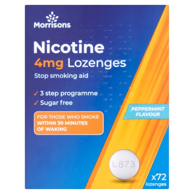 Morrisons Nicotine Replacement Lozenges 4Mg 72 per pack