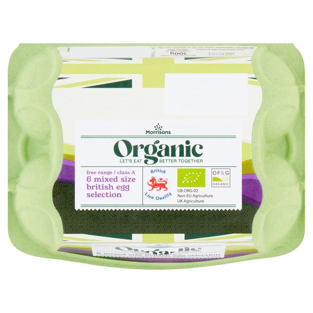 Morrisons Organic Eggs 6 per pack