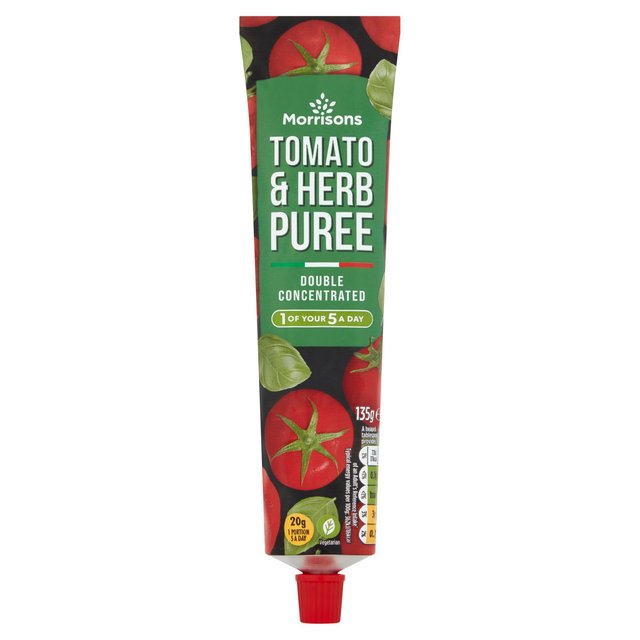 Morrisons Tomato Puree With Basil 135g