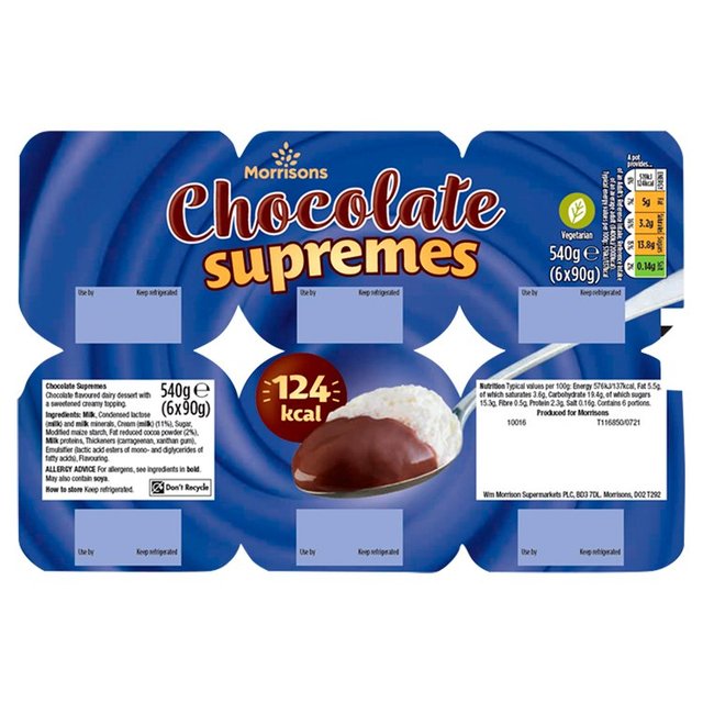 Morrisons Chocolate Supreme Desserts 6 x 90g