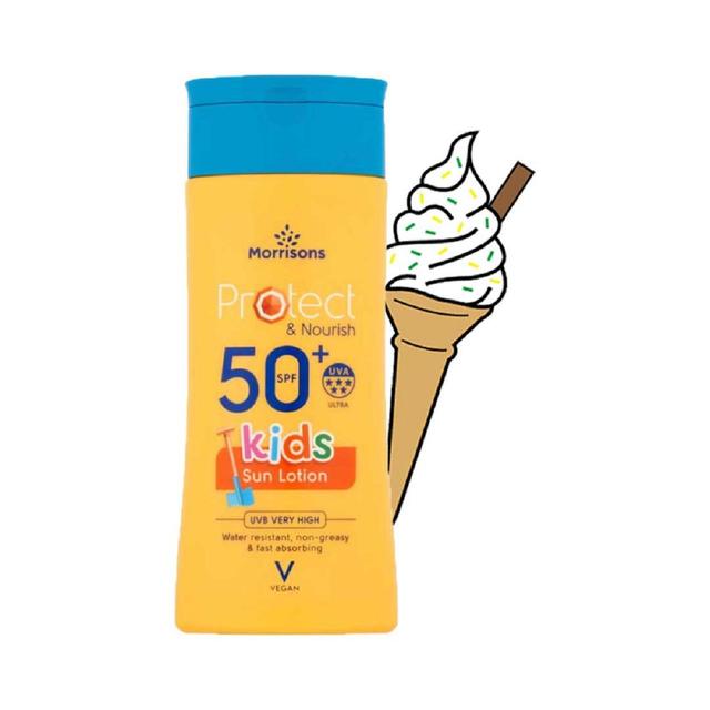 Morrisons Kids Colored Sun Lotion SPF50+ 200ml