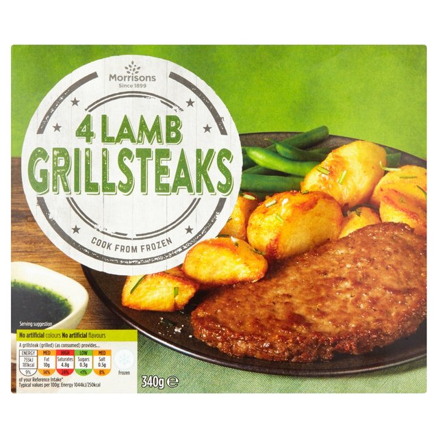 Morrisons 4 Lamb Grills Steaks 340g