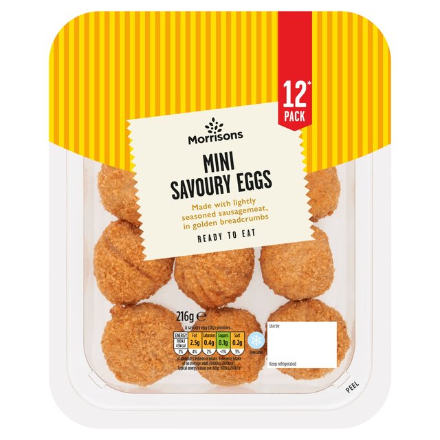 Morrisons Mini Savoury Scotch Eggs 12 Pack 216g