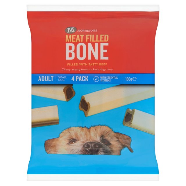 Morrisons Meat Filled Bone Small Dog Snacks  180g