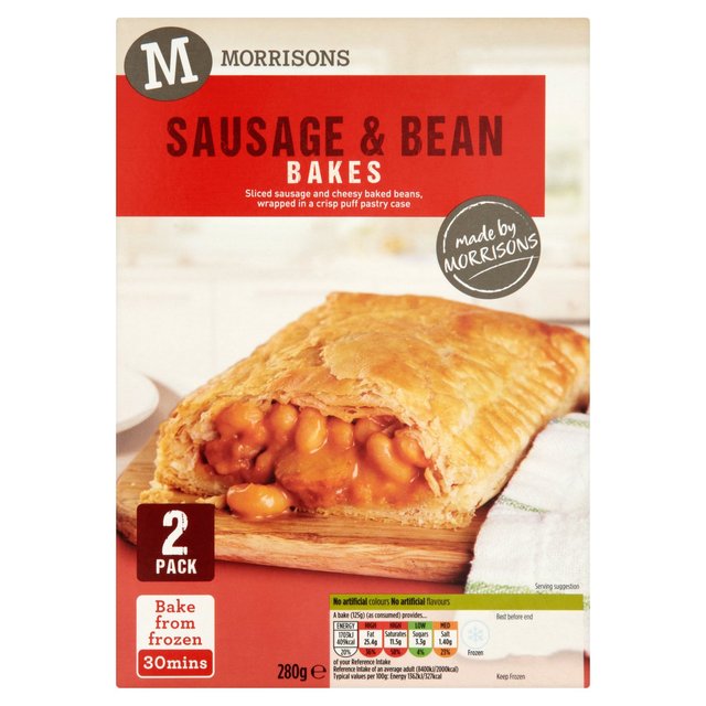 Morrisons 2 Sausage & Bean Slices 280g