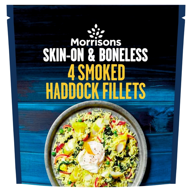 Morrisons Skin on & Boneless 4 Smoked Haddock Fillets 360g