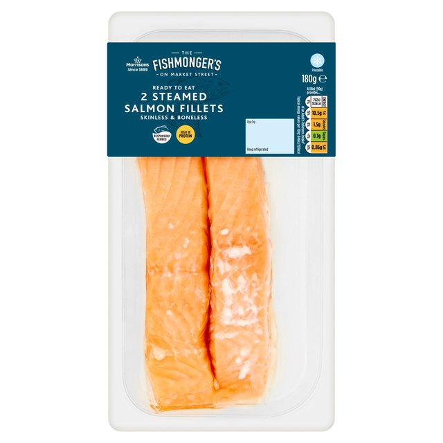 Morrisons Steamed Salmon Fillets 2 Pack 180g