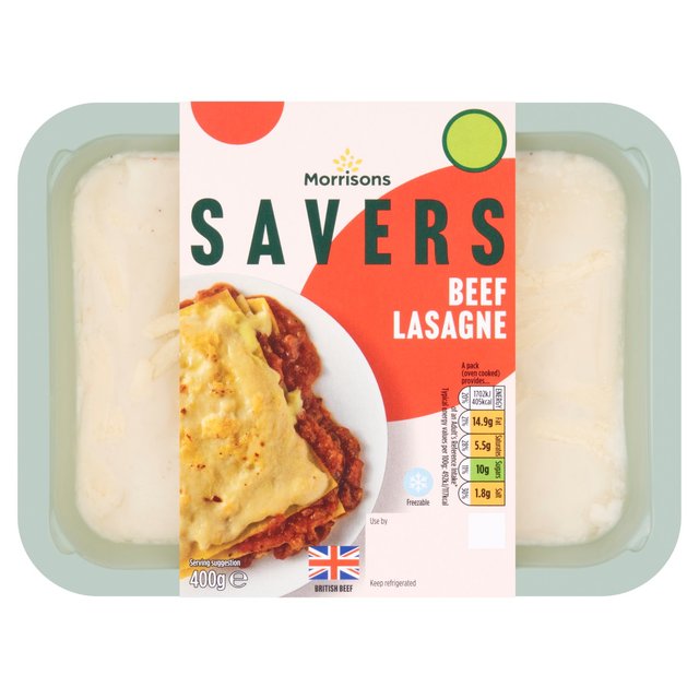 Morrisons Savers Beef Lasagne 400g