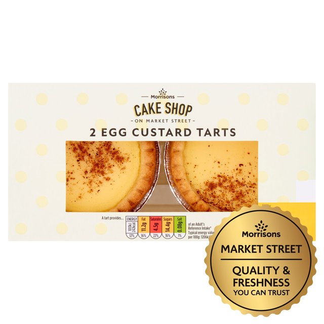 Market Street Egg Custard Tarts  2 per pack