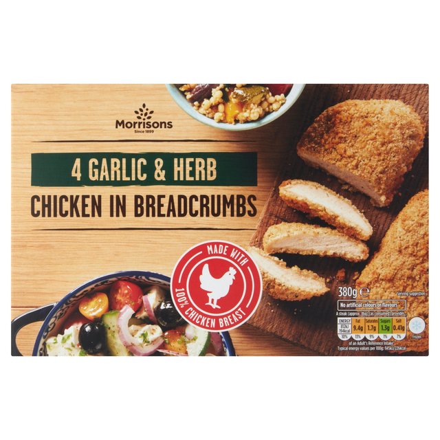 Morrisons 4 Garlic & Herb Chicken Steaks 4 x 95g