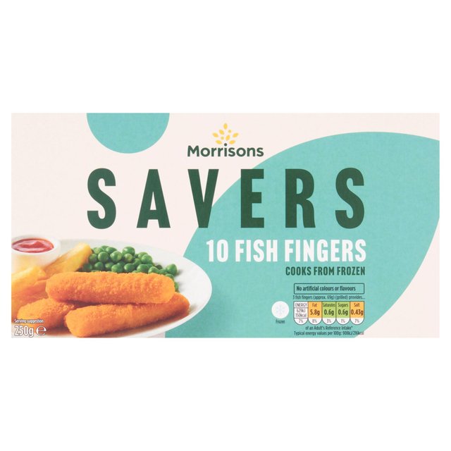 Morrisons Savers Fish Fingers 10 Pack 250g