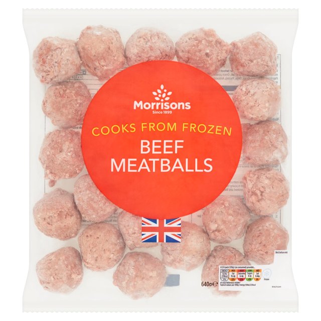 Morrisons Beef Meatballs   640g