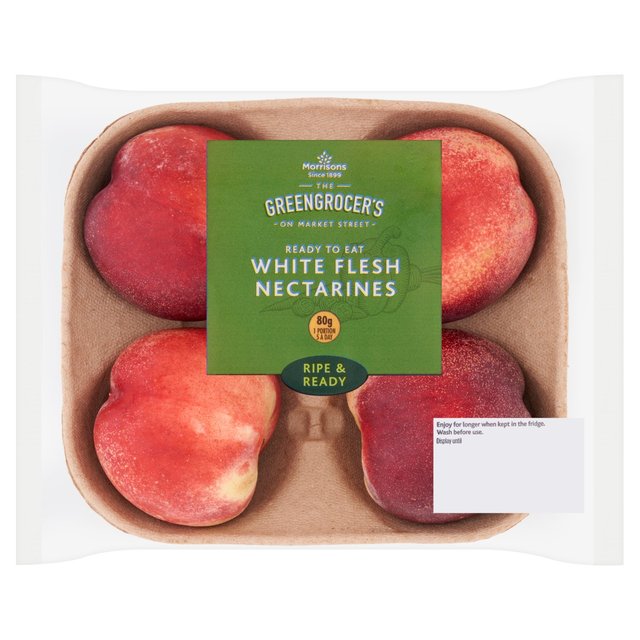 Morrisons Ready To Eat White Flesh Nectarines 4 per pack