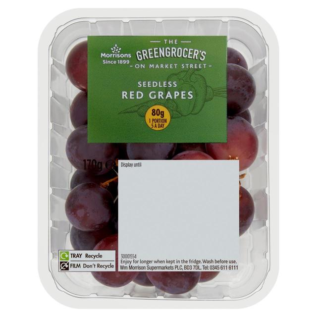 Morrisons Red Grapes  170g