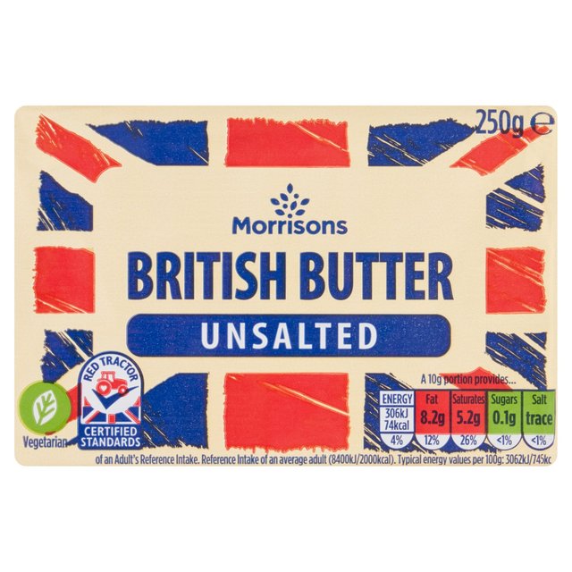 Morrisons Unsalted British Butter 250g