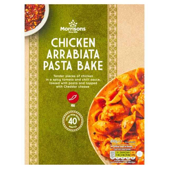 Morrisons Chicken Arrabiata & Tomato Pasta Bake  400g