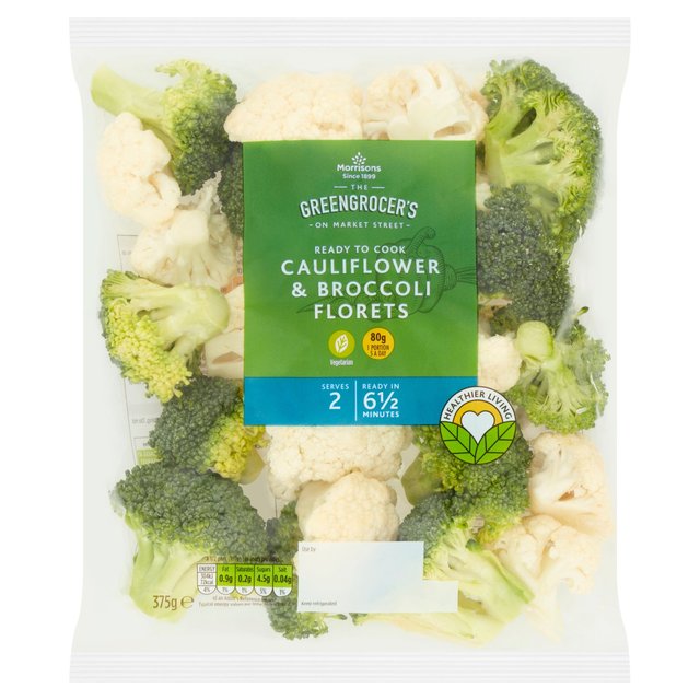 Morrisons Broccoli & Cauliflower Florets  375g