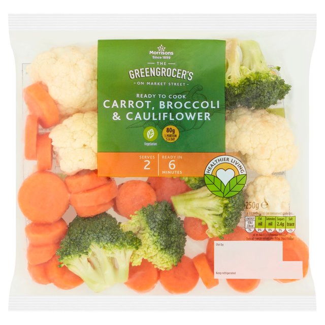 Morrisons Carrot, Broccoli & Cauliflower 250g