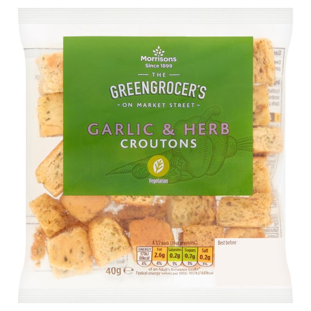 Morrisons Garlic & Herb Croutons  40g