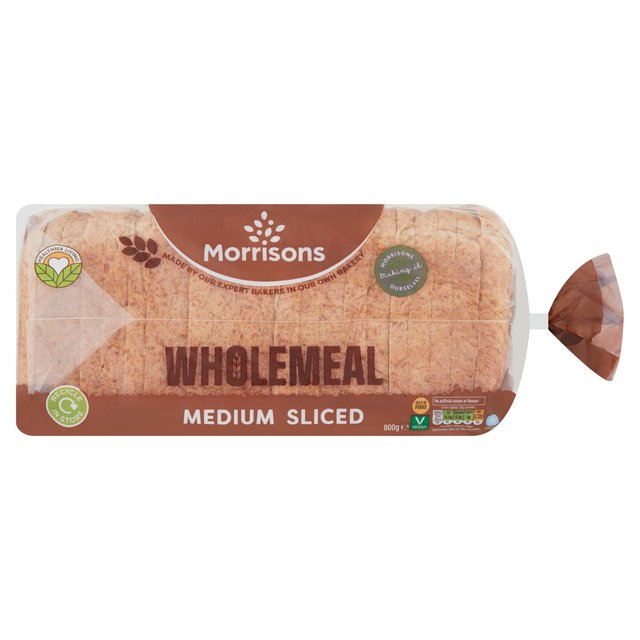 Morrisons Wholemeal Medium Bread 800g