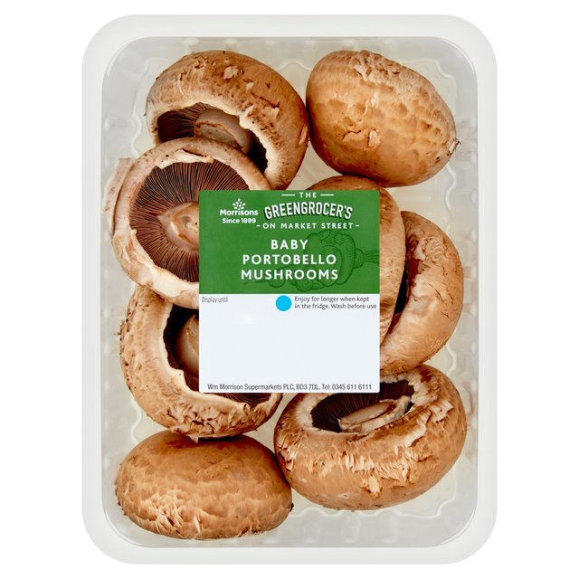 Morrisons Baby Portobello Mushrooms  200g