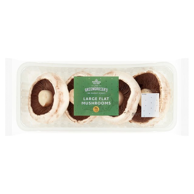 Morrisons Large Flat Mushrooms  250g