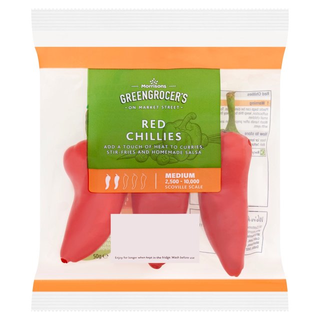 Morrisons Red Chillies  50g