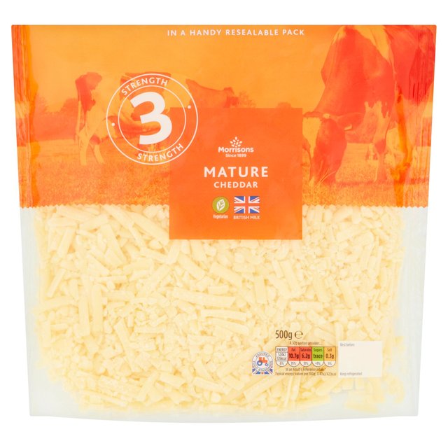 Morrisons Mature Grated Cheddar 500g