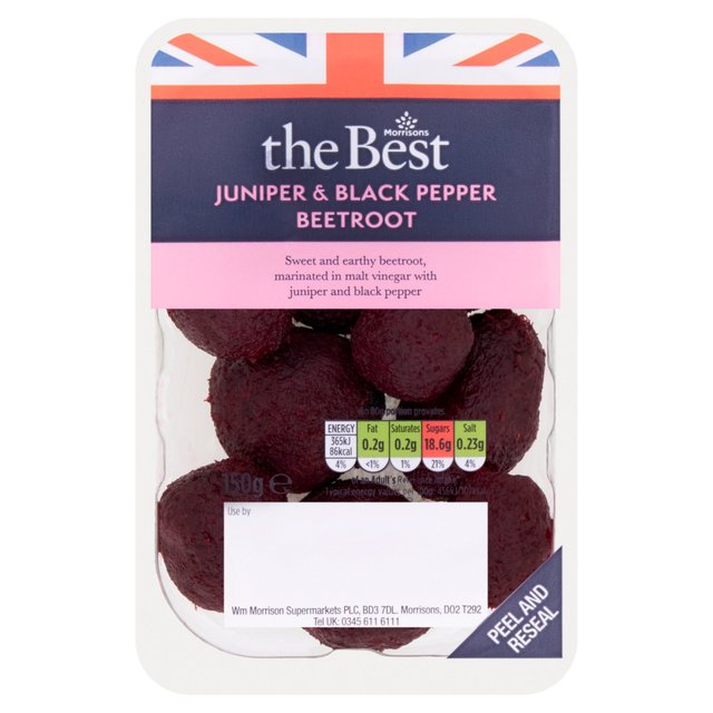 Morrisons The Best Sweet Juniper And Black Pepper Beetroot 150g