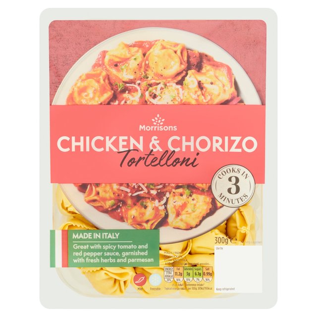 Morrisons Chicken & Chorizo Tortelloni 300g