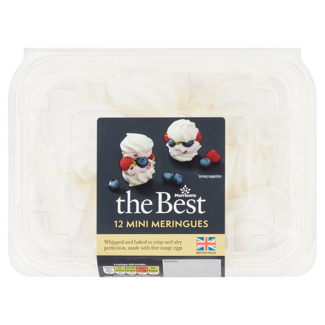 Morrisons The Best Mini Meringue Shells 12 per pack